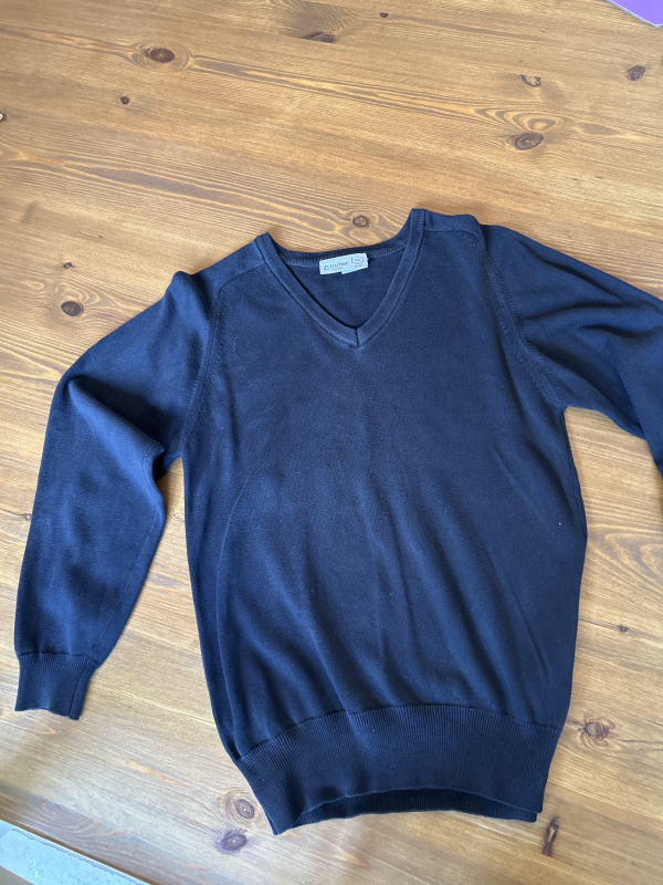 Girls black school jumper