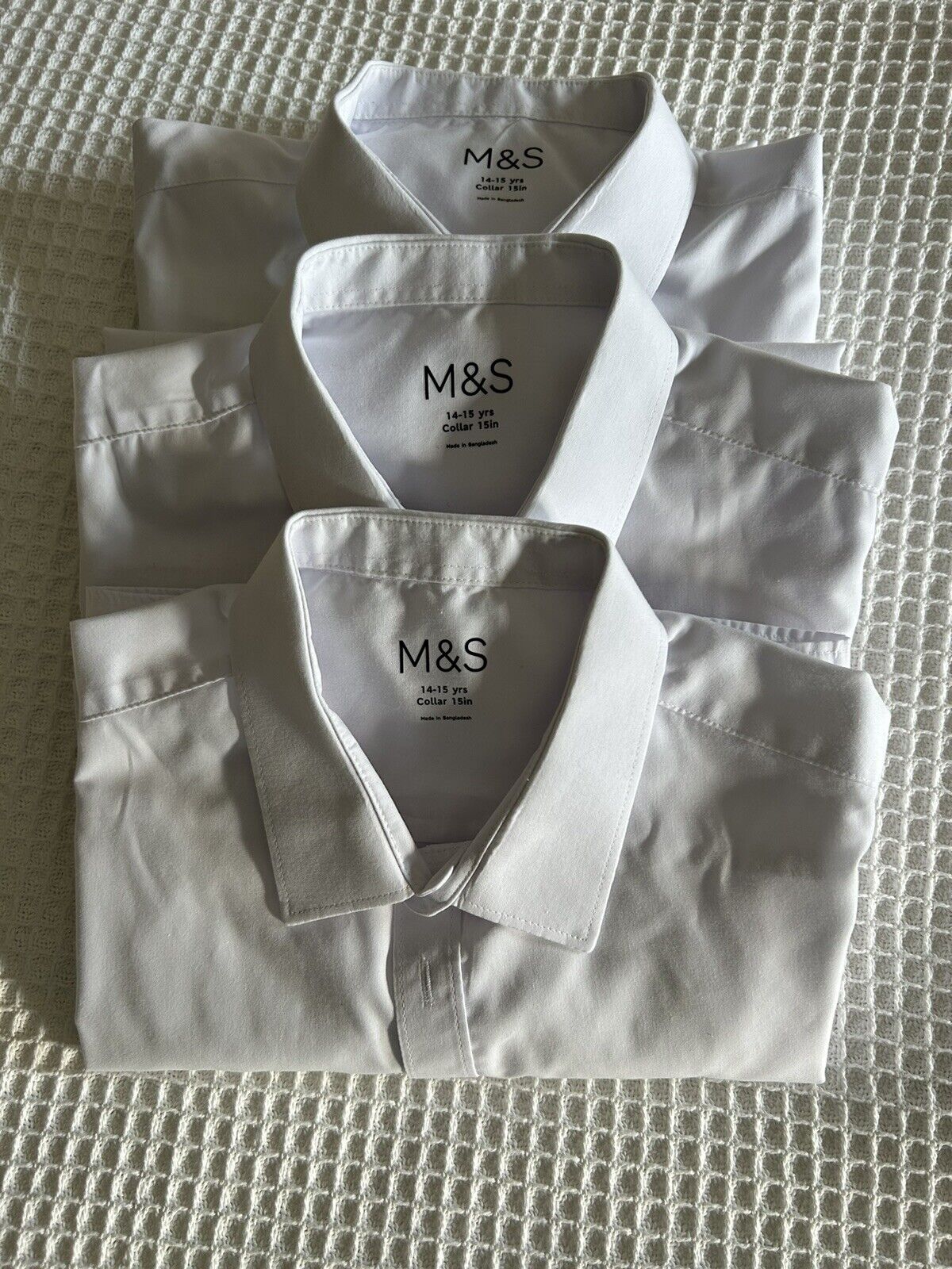 M&S Boys School Short Sleeved Shirts