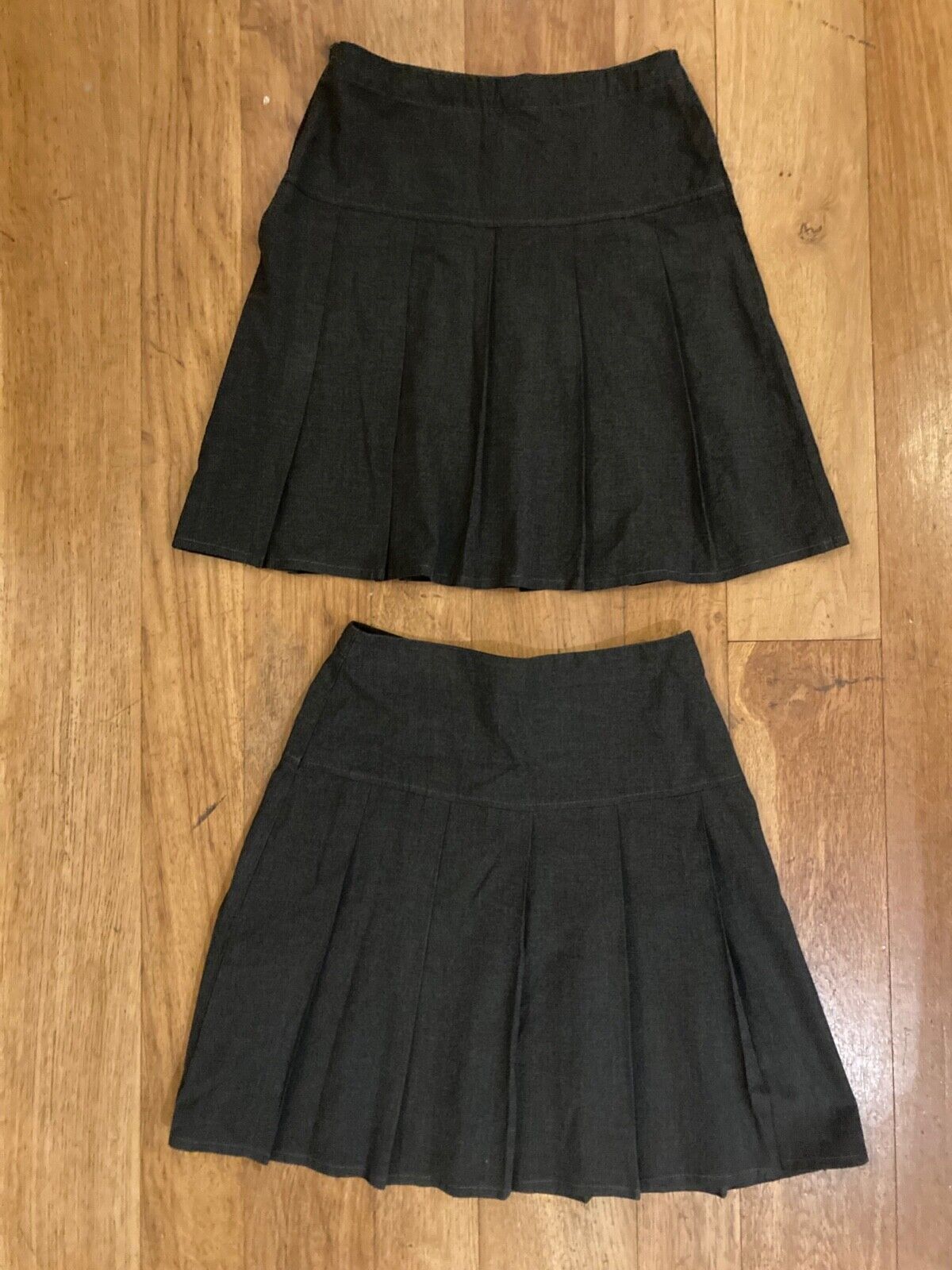 2 Marks and Spencer girls pleated grey school skirts