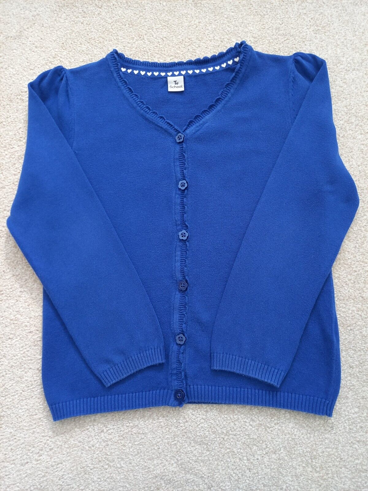 Girls Royal Blue School Cardigan