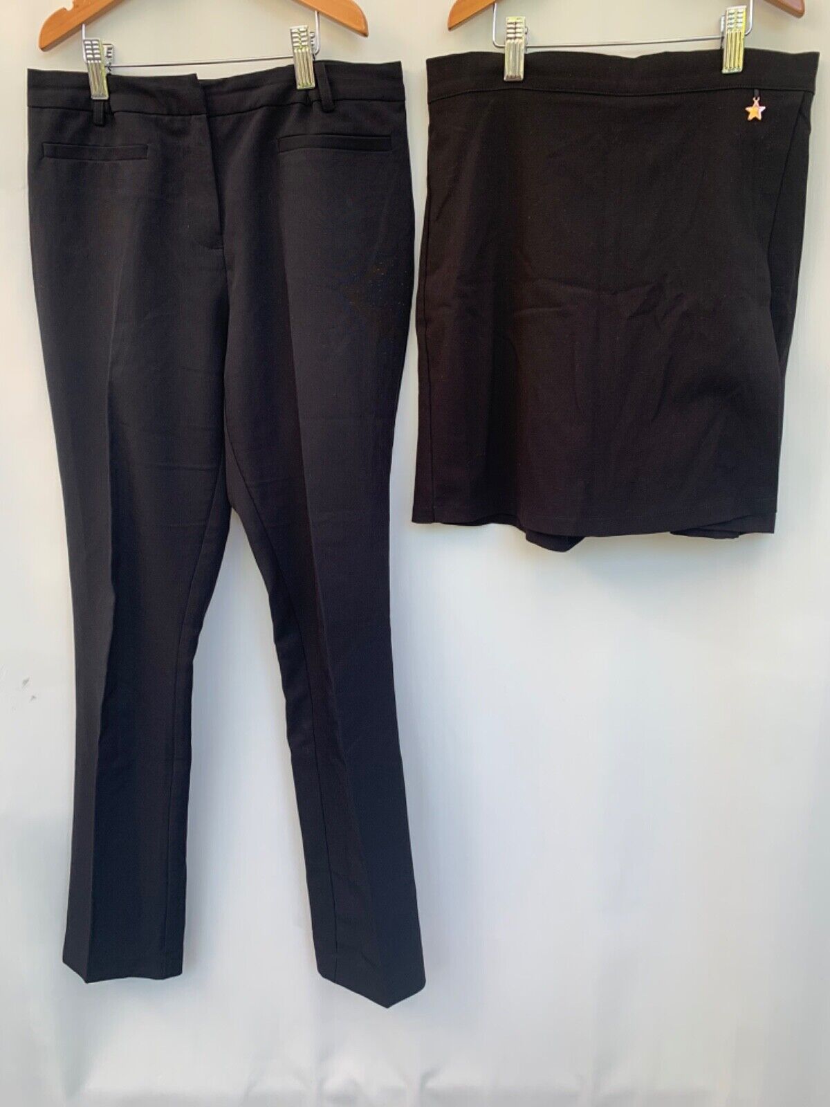 Girls bundle school uniform black trousers