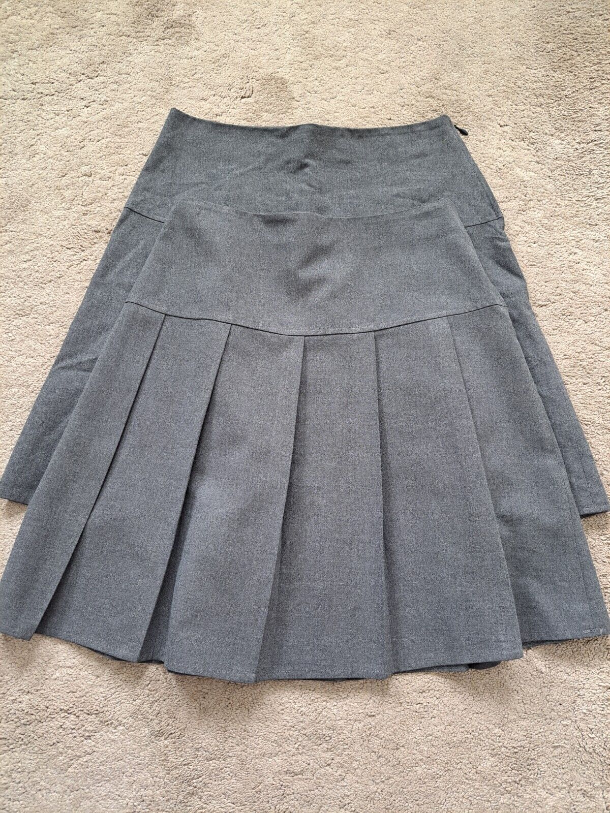 M&S Girls School Skirts X2 age 12/13yrs