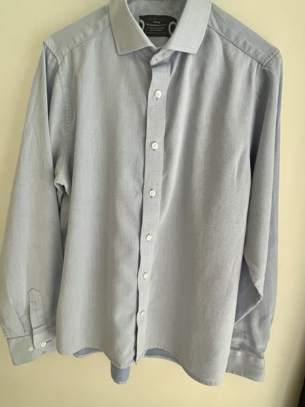 Boys Blue Shirt Size 14″